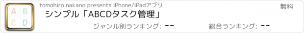 おすすめアプリ シンプル「ABCDタスク管理」