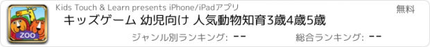 おすすめアプリ キッズゲーム 幼児向け 人気動物知育3歳4歳5歳