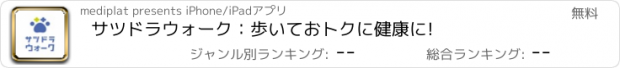 おすすめアプリ サツドラウォーク：歩いておトクに健康に!