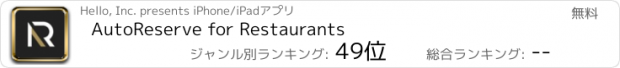おすすめアプリ AutoReserve for Restaurants