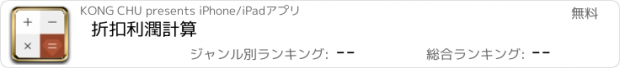 おすすめアプリ 折扣利潤計算