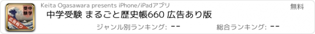 おすすめアプリ 中学受験 まるごと歴史帳660 広告あり版