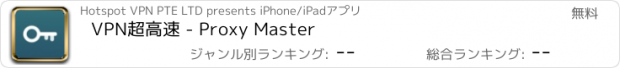 おすすめアプリ VPN超高速 - Proxy Master