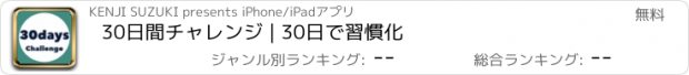 おすすめアプリ 30日間チャレンジ | 30日で習慣化