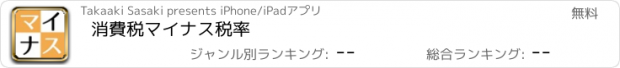 おすすめアプリ 消費税　マイナス税率