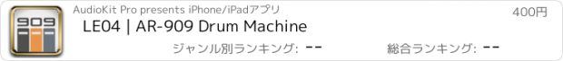 おすすめアプリ LE04 | AR-909 Drum Machine