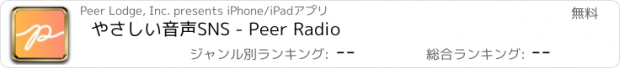 おすすめアプリ やさしい音声SNS - Peer Radio