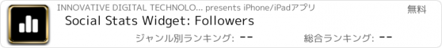 おすすめアプリ Social Stats Widget: Followers