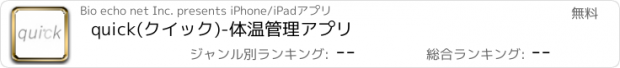 おすすめアプリ quick(クイック)-体温管理アプリ