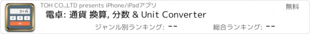 おすすめアプリ 電卓: 通貨 換算, 分数 & Unit Converter