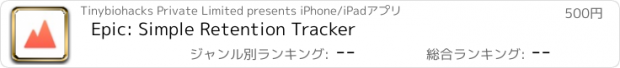 おすすめアプリ Epic: Simple Retention Tracker