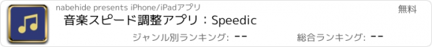 おすすめアプリ 音楽スピード調整アプリ：Speedic