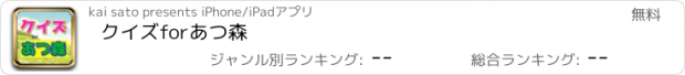 おすすめアプリ クイズforあつ森