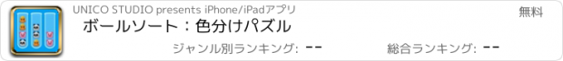 おすすめアプリ ボールソート：色分けパズル