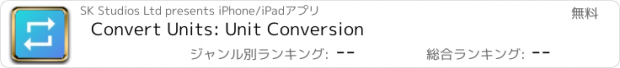 おすすめアプリ Convert Units: Unit Conversion