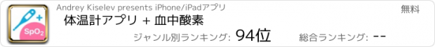 おすすめアプリ 体温計アプリ + 血中酸素