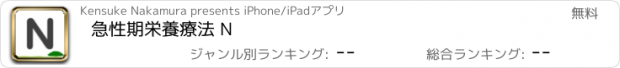 おすすめアプリ 急性期栄養療法 N