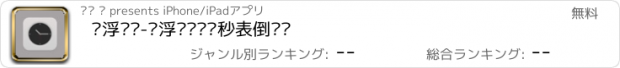 おすすめアプリ 悬浮时钟-悬浮时间闹钟秒表倒计时