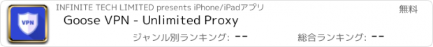 おすすめアプリ Goose VPN - Unlimited Proxy