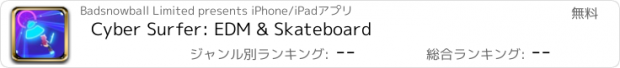おすすめアプリ Cyber Surfer: EDM & Skateboard