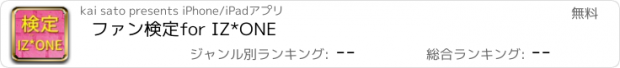 おすすめアプリ ファン検定for IZ*ONE