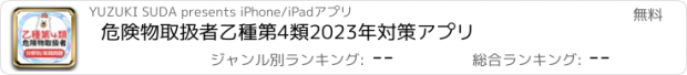 おすすめアプリ 危険物取扱者乙種第4類2023年対策アプリ