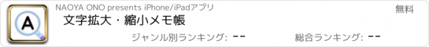 おすすめアプリ 文字拡大・縮小メモ帳