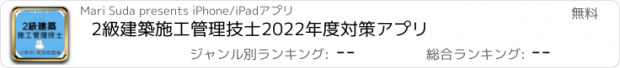 おすすめアプリ 2級建築施工管理技士2022年度対策アプリ