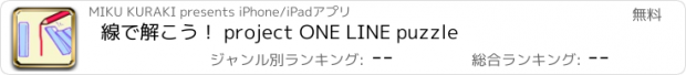 おすすめアプリ 線で解こう！ project ONE LINE puzzle