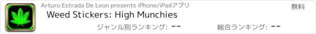 おすすめアプリ Weed Stickers: High Munchies