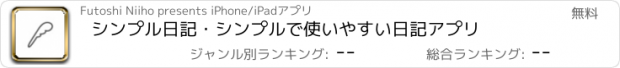 おすすめアプリ シンプル日記・シンプルで使いやすい日記アプリ