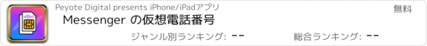 おすすめアプリ Messenger の仮想電話番号