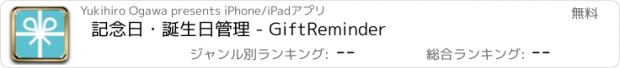 おすすめアプリ 記念日・誕生日管理 - GiftReminder