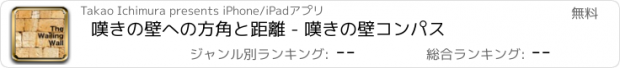 おすすめアプリ 嘆きの壁への方角と距離 - 嘆きの壁コンパス