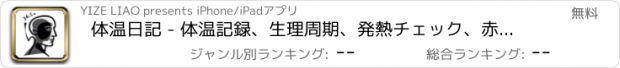 おすすめアプリ 体温日記 - 体温記録、生理周期、発熱チェック、赤ちゃん体温