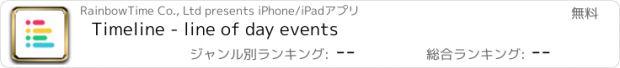 おすすめアプリ Timeline - line of day events