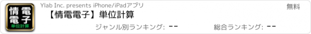 おすすめアプリ 【情電電子】単位計算