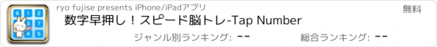 おすすめアプリ 数字早押し！スピード脳トレ-Tap Number