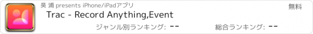 おすすめアプリ Trac - Record Anything,Event