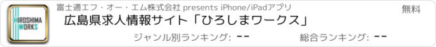 おすすめアプリ 広島県求人情報サイト「ひろしまワークス」