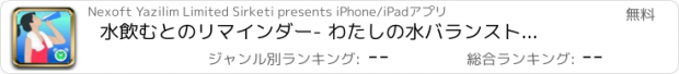 おすすめアプリ 水　飲むとのリマインダー- わたしの水バランストラッカー