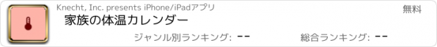 おすすめアプリ 家族の体温カレンダー