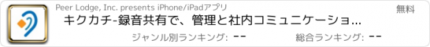 おすすめアプリ キクカチ-録音共有で、管理と社内コミュニケーションを円滑に-