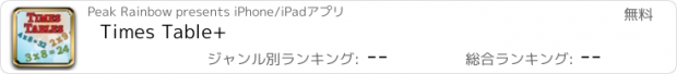 おすすめアプリ Times Table+