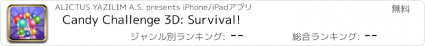 おすすめアプリ Candy Challenge 3D: Survival!