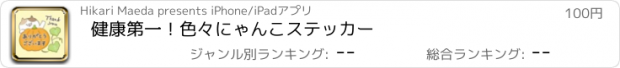 おすすめアプリ 健康第一！色々にゃんこステッカー