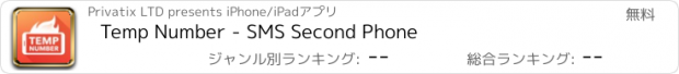 おすすめアプリ Temp Number - SMS Second Phone