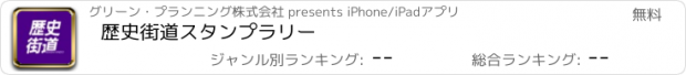 おすすめアプリ 歴史街道スタンプラリー