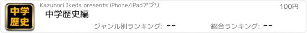 おすすめアプリ 中学歴史編