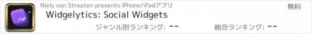 おすすめアプリ Widgelytics: Social Widgets